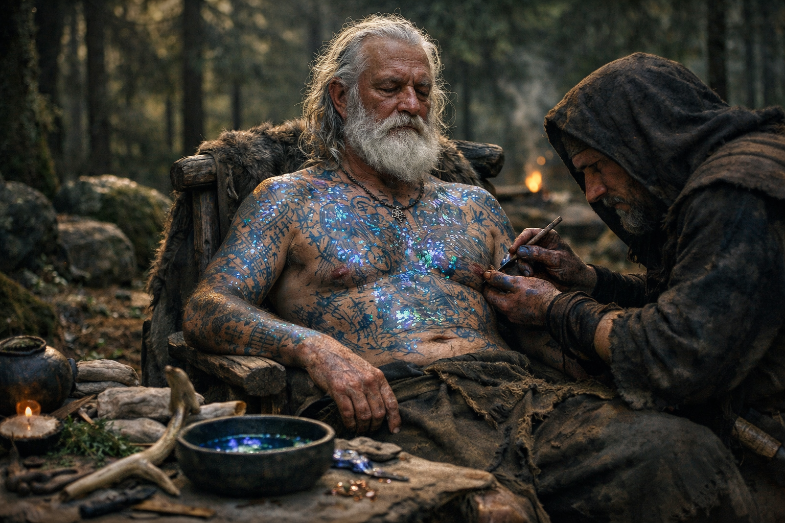 Magical tattoo ink (druid tattooing)